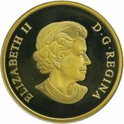 75 Dollars - Elizabeth II Summer Colour Maple Leaves obverse image