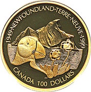 100 Dollars - Elizabeth II Newfoundland, Canada, 1999 reverse image