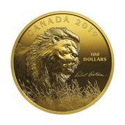 100 Dollars - Elizabeth II Into the Light - Lion, Canada, 2019 reverse image