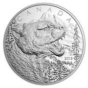 125 Dollars - Elizabeth II Growling Cougar, Canada, 2015 reverse image