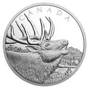 125 Dollars - Elizabeth II Elk, Canada, 2017 reverse image