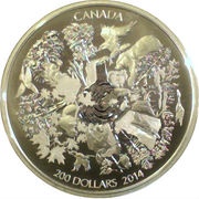 200 Dollars - Elizabeth II Towering Forests, Canada, 2014 reverse image