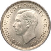 1 Shilling - George VI obverse image