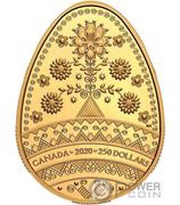 250 Dollars - Elizabeth II Pysanka, Canada, 2020 reverse image