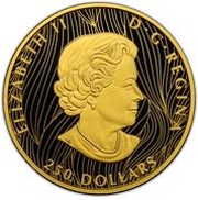 250 Dollars - Elizabeth II Timber Wolf obverse image