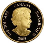 300 Dollars - Elizabeth II Mountain time obverse image