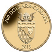 300 Dollars - Elizabeth II Northwest Territories Coat of Arms, Canada, 2013 reverse image