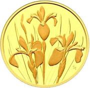 350 Dollars - Elizabeth II Iris Vericolor, Canada, 2006 reverse image