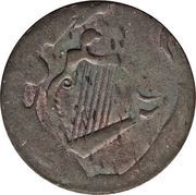 ½ Penny Regal Imitation - George III left reverse image