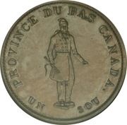 ½ Penny / 1 Sou City Bank obverse image