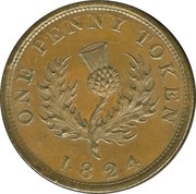 1 Penny - George IV, Canada, 1824-1832 reverse image