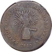 ½ Penny Commerce and Trade obverse image