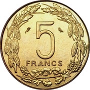 5 Francs CFA reverse image