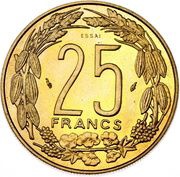 25 Francs CFA Essai reverse image