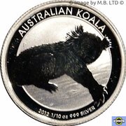 10 Cents - Elizabeth II 4th Portrait - Koala - Silver Bullion Coinage reverse image