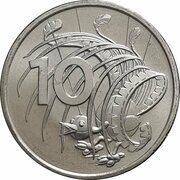 10 Cents - Elizabeth II 6th Portrait - Marionette Lyrebird reverse image