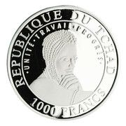 1000 Francs Easter Island obverse image