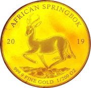 5000 Francs CFA African Springbok, Chad, 2019 reverse image