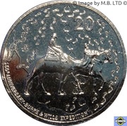 20 Cents - Elizabeth II 4th Portrait - Burke and Wills, Australia, 2010 reverse image