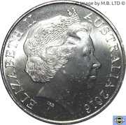 20 Cents - Elizabeth II 4th Portrait - Fromelles obverse image