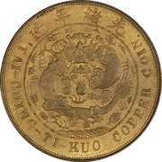 20 Cash - Guangxu With minting authority; brass reverse image