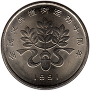 1 Yuan Planting Trees Festival reverse image