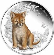 50 Cents - Elizabeth II 4th Portrait - Bush Babies - Dingo, Australia, 2011 reverse image