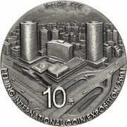 10 Yuan Beijing International Coin Expo, China, 2001 reverse image