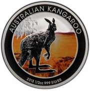 50 Cents - Elizabeth II 4th Portrait - Kangaroo, Australia, 2013 reverse image
