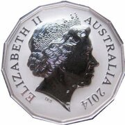 50 Cents - Elizabeth II 4th Portrait - Year of the Horse - Silver Proof obverse image