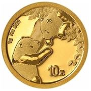 10 Yuan Panda reverse image