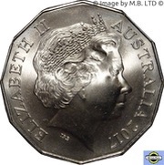 50 Cents - Elizabeth II 4th Portrait - Sir Jack Brabham obverse image