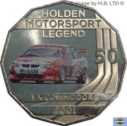 50 Cents - Elizabeth II 4th Portrait - Holden High Octane - 2001 VX Commodore, Australia, 2018 reverse image