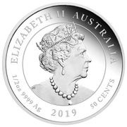 50 Cents - Elizabeth II 6th Portrait - Newborn - Silver Proof obverse image