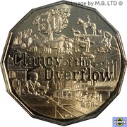 50 Cents - Elizabeth II 6th Portrait - Clancy of the Overflow reverse image