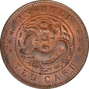 10 Cash - Guangxu, China, 1902-1906 reverse image
