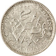 1 Jiao, China, 1924 reverse image