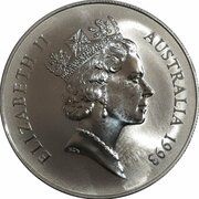1 Dollar - Elizabeth II 3rd Portrait - Silver Kangaroo obverse image