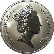 1 Dollar - Elizabeth II 3rd Portrait - Silver Kangaroo obverse image