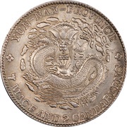 1 Yuan - Guangxu, China, 1908 reverse image