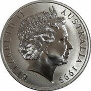 1 Dollar - Elizabeth II 4th Portrait - Silver Kangaroo obverse image