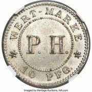 10 Pfennig - Wilhelm ll reverse image