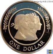 1 Dollar - Elizabeth II 4th Portrait - Majestic Images - Silver Proof, Australia, 1999 reverse image