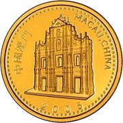 250 Patacas Year of the Rooster obverse image