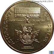 1 Dollar - Elizabeth II 4th Portrait - Australia's First Victoria Cross, Australia, 2000 reverse image