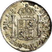 2 Reales - Fernando VII Portrait of Carlos IV, Colombia, 1810-1820 reverse image