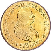 4 Escudos - Fernando VI obverse image