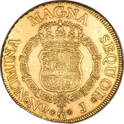 8 Escudos - Fernando VI reverse image