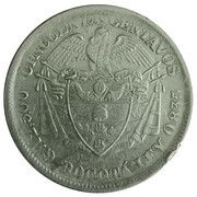 50 Centavos, Colombia, 1888-1908 reverse image