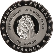 5 Francs The Netherlands - Prince Maurits and Princess Marilène obverse image